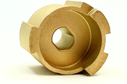 Plastic and metal component - Decorative handle component
